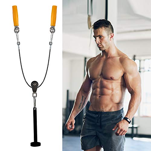 PELLOR-2020-Upgrade-Fitness-Wrist-Exerciser-Forearm-Blaster-Device-Anti-Slip-Two-Handles-Weight-Bearing-Pulley-Arm-Strength-Training-Fitness-Equipment-for-Women-Men-Home-Gym-Use-110lbs