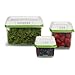Rubbermaid FreshWorks Produce Saver 6-Piece Set With Lids, Green