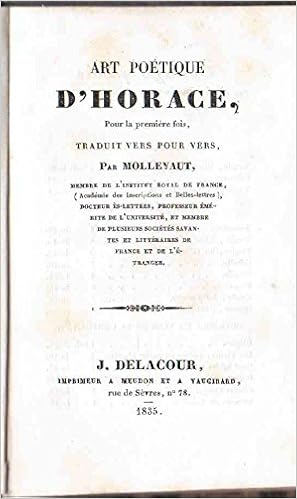 Amazon Fr Art Poetique D Horace Pour La Premiere Fois Traduit Vers Pour Vers Par Mollevaut Horace Mollevaut Charles Louis Livres Amazon Fr Art Poetique D Horace Pour La Premiere Fois Traduit Vers Pour Vers Par Mollevaut Horace Mollevaut Charles Louis Livres