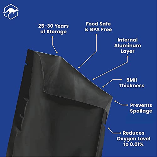 75x Wallaby 1Gallon Mylar Bag Bundle (5 Mil 10" x 14") Mylar Bags