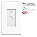 Smart Light Switch,Wi-Fi Switch In-wall Wireless Switch Compatible With Amazon Alexa,Remote Control Your Fixtures From Anywhere,Timing Function,Overload Protection,No Hub Required