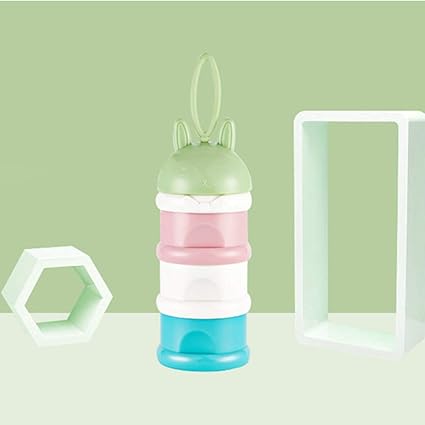 Amazon Cozyswan 改良型粉ミルクディスペンサー 離乳食保存容器 3層 手提げ 持ち歩く お出かけ 外出 小分け ウサギ造型 ボトル 赤ちゃん スナック ミルクケース ボックス 携帯便利 ホーム キッチン 通販