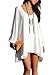 Voinnia Womens Casual Loose Chiffon V Neck A Line Dress