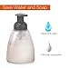 Foaming Soap Dispensers Pump Bottle (3-Pack) ULG 10oz / 300ml Empty Oval Foam Bottles Liquid Hand Soap Containers BPA Free Plastic for Bathroom Kitchen Countertop Gray