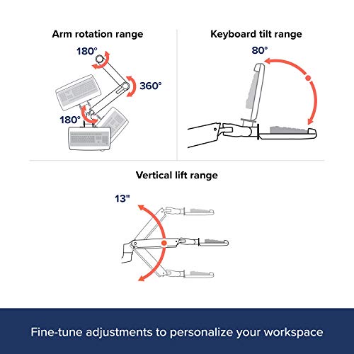ERGOTRON LX PRO Tastaturarm - Wandmontage, 47,5x23,9 Cm Ablage