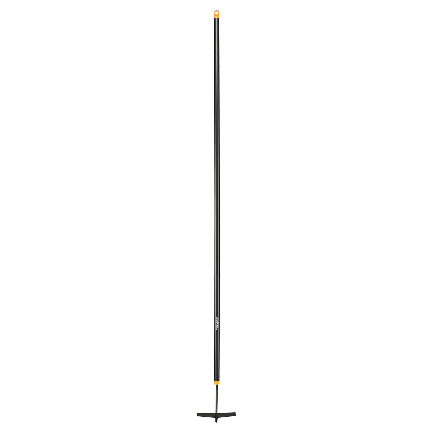 Fiskars Solid Hoe, Length: 155 cm, Width: 16 cm, Steel head/aluminium handle, Black/Orange, 1016035