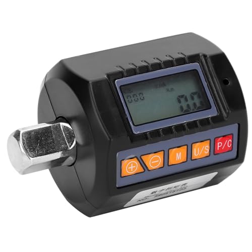 KIMISS Digital Display Torsion Meter with Wrench Adapter ZNC-200, 6-200N M Portable Precision Tool for Repairs