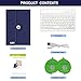 iPad Mini Keyboard Case ONLY for Apple iPad Mini 3,2,1,360° Rotatable Folio Protective Cover Detachable Wireless Bluetooth Keyboard with Retina Display - Non-Slip Case Adjust Any Angle (Dark Blue)