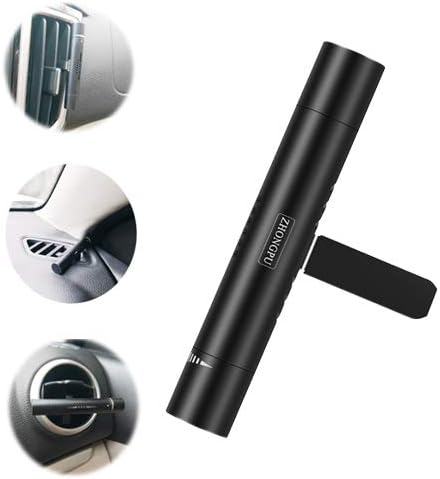 Air Freshener, ZHONGPU Perfume Diffuser Aluminum Tube Vent Clip with 3 tastes solid fragrance
