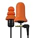 Plugfones Motorcycle Orange Foam and Silicone Ear Plugs Earbuds for Music and Hearing Protection