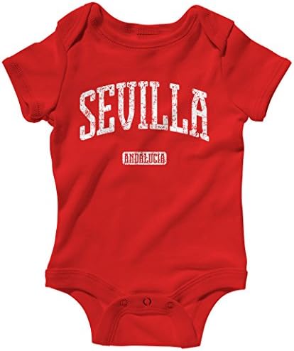 Smash Vintage Baby Seville Spain Creeper - Red, 6M