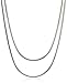 Sterling Silver Italian 0.8 mm Diamond Cut Snake Chain Necklace, 60