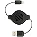 SCOSCHE I2R Strikeline Pro Retractable Apple Certified Retractable Lightning to USB Cable for iPhone and iPad 3 Feet (.9M)- Black