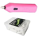 Vecoo Electric Eraser Set,Auto Eraser with 60 Eraser Refills (Pink)