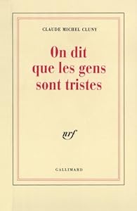 Book's Cover of On dit que les gens sont tristes