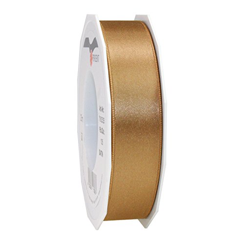 Präsent - Satin Ribbon Gold 25 mm Width, 25 m Length