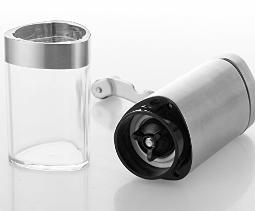 Frjjthchy Manual Coffee Grinder Stainless Steel Coffee Beans Grinder Portable Burr Grinder with Foldable Crank Arm