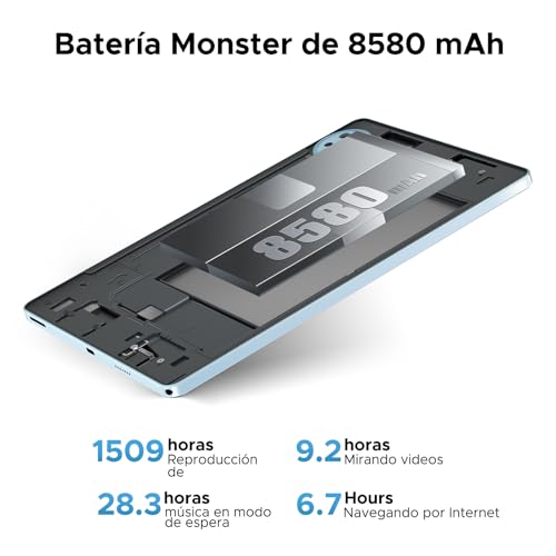 POPUX U11 Android 16 Tablet 11 Pulgadas con Teclado, 16GB+128GB/2TB Tableta con Lápiz, 8580mAh Gemini AI Tablet para Niños Octa Core, Widevine L1/13MP+5MP/5G WiFi/GMS/Face ID Tablets Grande con Ratón