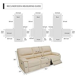Easy-Going Recliner Sofa Cover, Reversible Couch