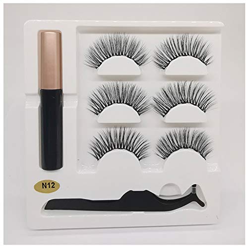 image for LAIHUI Magnetic Eyeliner and Lashes Magnetic Eyelashes Kit,5D Fake Lon