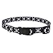 Coastal Pet Styles Adjustable Dog Collar - Stylish Patterned Fabrics - Snap-Lock Buckle - Adjustable Dog Collar - for Small, Medium or Large Dogs - Black Skulls - 5/8