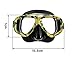 Snorkeling Mask,OBOSOE Anti-Fog Scuba Diving Mask,Swim Snorkel Mask with Strap& Dive Mask for Women Men Kids Adults-Yellow