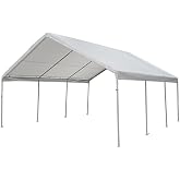 King Canopy Replacement Drawstring Cover 18-Feet by 20-Feet, fits 17-Feet 9-Inch by 20-Feet A-Frame, White