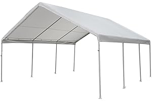 King Canopy Replacement Drawstring Cover 18-Feet by 20-Feet, fits 17-Feet 9-Inch by 20-Feet A-Frame, White