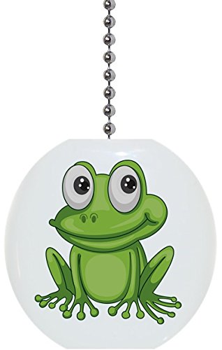 Frog with Big Eyes Solid Ceramic Fan Pull