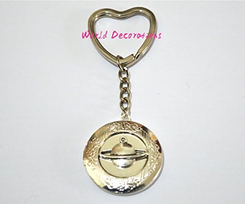 Alien keyring, keychain, bag charm, purse charm，Aliens Spaceship keychain, Spacecraft keychains, christmas gift, best friend gift.