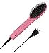 HIRALIY Hair Straightener Brush with Professional PTC Ceramic Heating and LCD Display(Pink)
