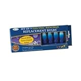 Rite -Lite Judaica Blue and White Flame-Shaped Electric Menorah Bulbs, Box 0f 9