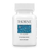 Thorne Research - Vitamin D-10,000 - Vitamin D3 Supplement (10,000 IU) for Healthy Bones and Muscles - 60 Capsules