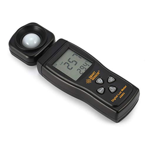 SMART SENSOR AS803 Digital Lux Meter Luminance Tester Light Meter 1-200000 Lux Tools Photometer Spectrometer Actinometer