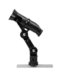 YakAttack RHM 1004 Zooka II   Soporte para caña de pescar de zooka con extensión de 4.0 in y base de montaje de pista de carga con cerradura