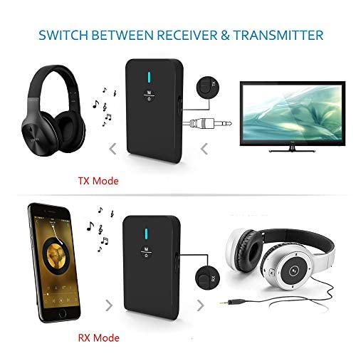 ZIIDOO Bluetooth 5.0 Transmitter and Receiver, 3in1 Wireless