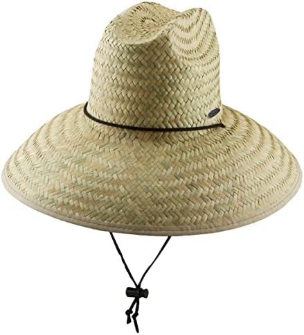 Men's Rush Straw Wide Brimmed Aussie Hat - Natural OSFM at Amazon