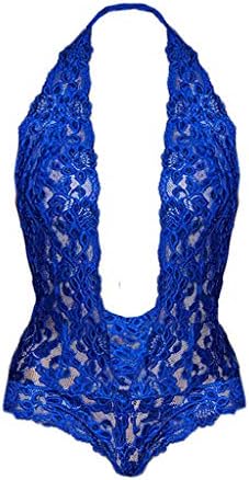 Sexy Women Lingerie Fashion Women Red Simple Jumpsuits Sexy Charming Deep V Neck Nightwear Sleep Dress Pajamas