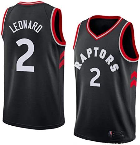 2019 Mens Jerseys Sports Vest Raptors No.2 Leonard Basketball Uniform Suit Tops Basketball T-Shirt for Basketball Fans(S - XXL)