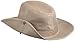Dorfman Pacific Men's 1 Piece Garment Washed Twill Safari Hat With Side Snaps