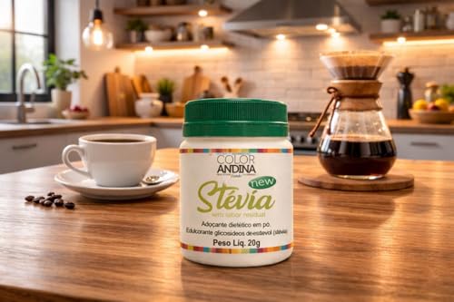 Adoçante Stévia Color Andina 20g-2 potes