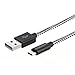 CableCreation USB to Micro USB Cable 4 FT, Braided USB2.0 Micro-B USB Charging Data Cable Works with Raspberry Pi Zero, Fire Stick, Chromecast, Micro-B Phone 1.2M Black