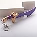 Generic Dota 2 Keychain Lothar's Edg Purple Alloy 12cm Knife Model Keychain