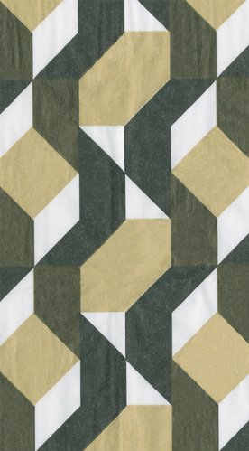 Caspari Color Theory Black Guest Towel, Multicolor