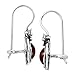 Silpada 'Full Bloom' Natural Garnet Floral Drop Earrings in Sterling Silver