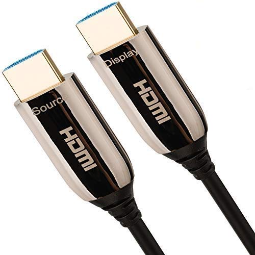 5m 8K hdmi cable Fiber Optic 8K 2.1 cable, 8K@60Hz hdmi, 4K@120Hz, eARC HDR10 4:4:4, Black, 5M-Optical HDMI