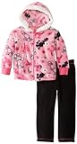 Young Hearts Baby-Girls Infant 2 Piece Dog Print Jackethood And Pant