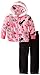 Young Hearts Baby Girls' 2 Piece Dog Print Jackethood And Pant