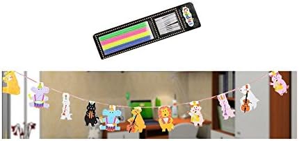 ADELEWAYS Party Decoration Supplies Flags Banner 2 Meters Long + Free 12 pcs Long Cake Candles