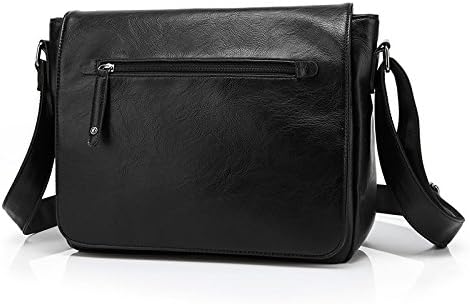ZeleToile Mens Top PU Leather Shoulder Briefcase Laptop Bag Tote